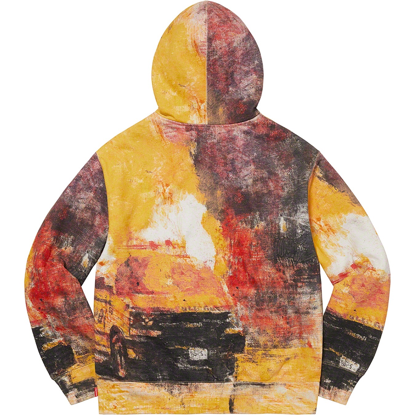 Fire Zip Up Hooded Sweatshirt view 3